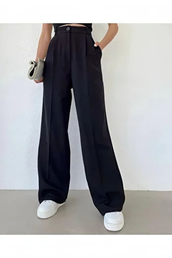 coder Black Women's Palazzo Trousers