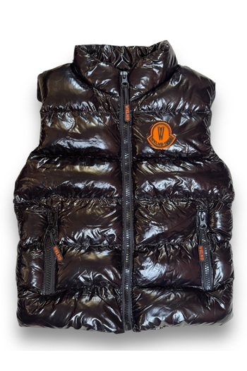Yollo Kids Boy Water Repellent Half Turtleneck Inflatable Glossy Vest