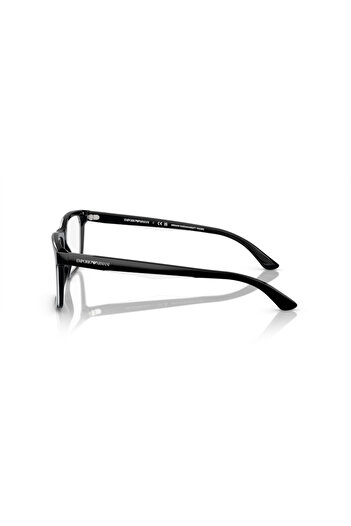 Emporio Armani Man Pillow Eyeglasses- Ea 3227 - Lense Size:54mm - Shiny Black/top Crystal