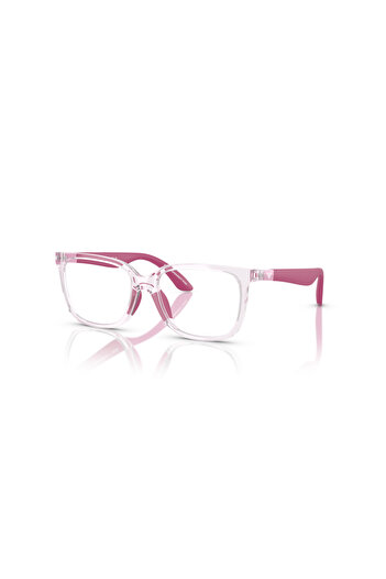 Emporio Armani Kids Woman Pillow Eyeglasses- Ea 3006 - Lense Size:49mm - Shiny Transparent Pink
