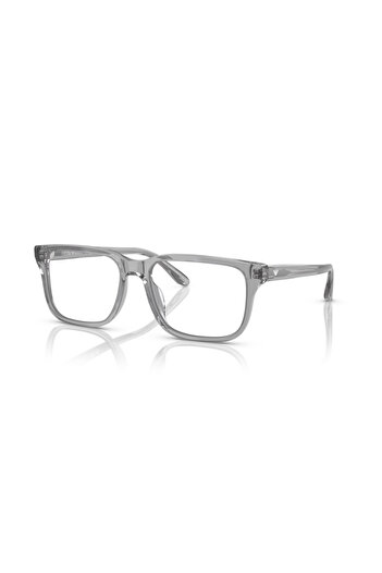 Emporio Armani Man Rectangle Eyeglasses- Ea 3250u - Lense Size:54mm - Shiny Transparent Grey