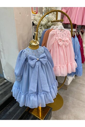 Miss Lorin Kids Taşlı BAYRAMLIK ÇOCUK ELBİSE