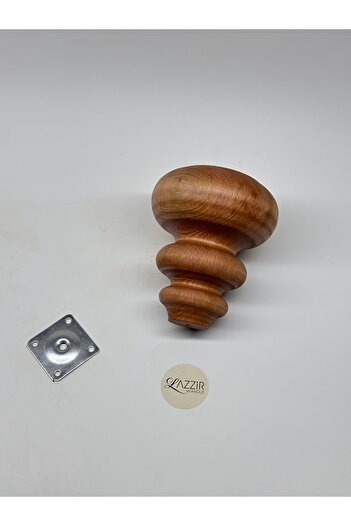 lazzir handle Picior de lemn de lux, îngust, tip boem (A35) (Diametru-11,5..Înălțime-13) Include suport pentru picior unic