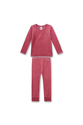 Sanetta Mädchen Schlafanzug - Nicky, lang, Nachtwäsche, Pyjama, Rundhals, Pferde-Motiv