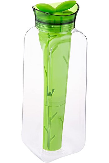 AKDC FELLI SPROUT INFUSION JUG L8CMX10CMX29CM transparent and green