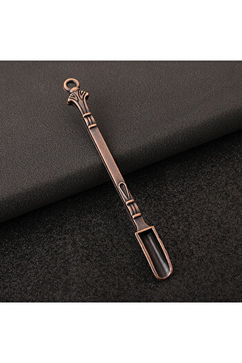 Choice 5pcs copper 5Pcs 10Pcs Cigarette Shovel Powder Spoon Metal Micro-tuning Bottle Tea Herb Powder Spade