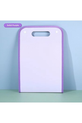 Choice Purple G1002E 13 Pocket File Folders Portable A4 Letter Size Macaron Color Accordian Document Organi