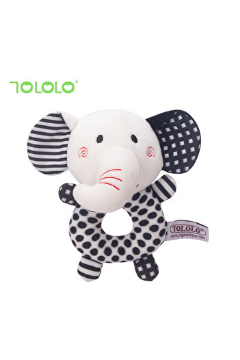 Choice Elephant Newborn visual training black and white hand grip rattle exercise baby gripping ability to