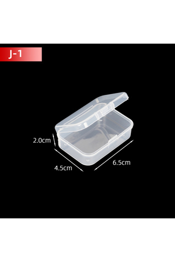 Choice 5PCS J1 5Pcs/10Pcs PP Storage Box Mini Transparent Plastic Case Container Square Rectangle Packaging