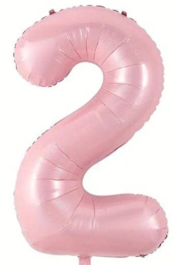 BeySüS Pembe 2 Rakam Folyo Balon 80 cm