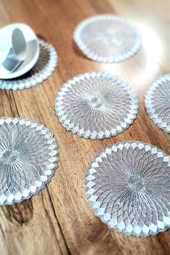 Neweste 6-Pack Presentation Cocktail Napkin Tray Cover Coffee Presentation Guipure Cover