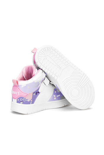 DARK SEER DS Denise Beyaz Mor Çocuk Sneaker