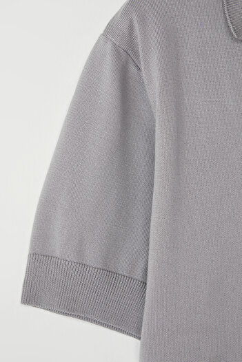 Trendyol Collection Μπλουζάκι Polo Neck Stone Χρώμα απλό πλεκτό - TMNSS25PO00008