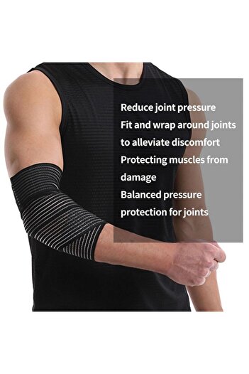Generic Rayek Adjustable Hand Pain Relief Compression Wrap for Football Basketball Running - Black