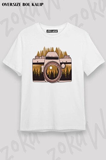 ZOKAWEAR Μπλουζάκι με στάμπα Unisex Oversize Photographer Landscape Design