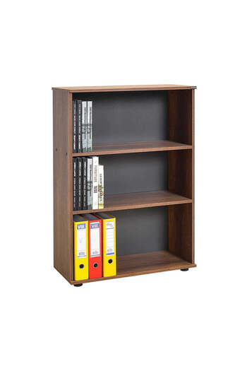 Adore Adore Rio Mini Bookcase, 3 shelves, 72 x 109 x 34 cm - Walnut