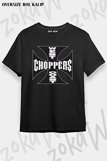 ZOKAWEAR Μπλουζάκι με στάμπα Unisex Oversize West Coast Choppers Design