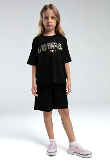 U.S. Polo Assn. U.S. Polo Assn Girls Bottom Top Set, Dynamic and Fashionable Design
