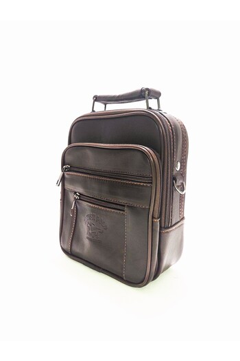 Newish Polo Medium Size Genuine Leather Case Postman Handbag