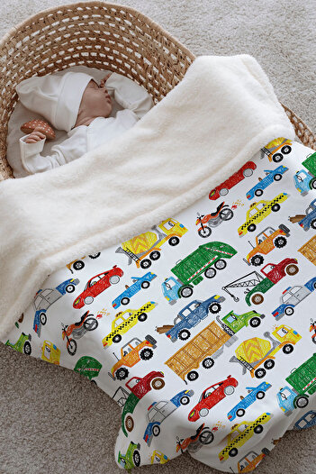 Tuğba Kuğu Plush Double Face Blanket (80X120) - Iconic - Colorful Tools