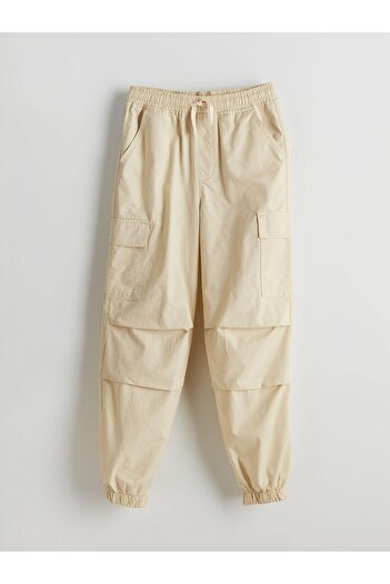LC Waikiki Boys' Cargo Jogger Pants with Elastic Waist