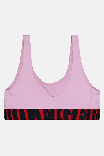 Tommy Hilfiger Women Brand Logo Non Padded Bra, Lavender Combo