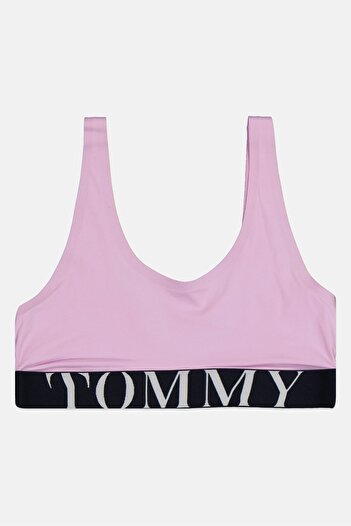 Tommy Hilfiger Women Brand Logo Non Padded Bra, Lavender Combo