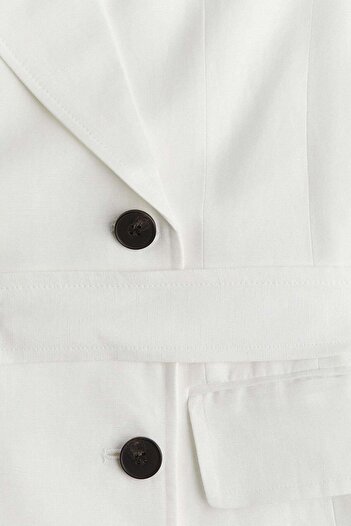 H&M Linen-blend blazer dress