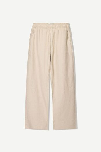 Bershka Wide-leg linen blend jogger trousers