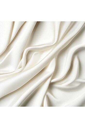 FabricLoom Bone Silk Satin Fabric – 100% Silk, 140 Cm, Soft and Lightweight. (Min. 2 Meters)