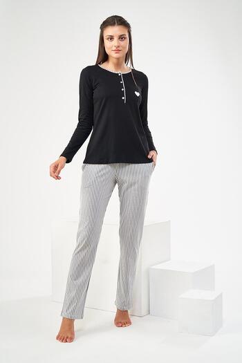 Pjs Pijama Pjs 22443 Жіночий піжамний комплект у смужку