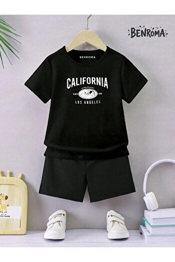 BENROMA Unisex Kids Shorts Set - Character Printed