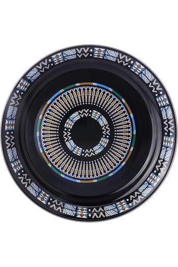 mastergold Serving Round Dish Multicolor ( 40cm ) | Shinko plate with a Heritage traditional Patterned