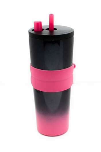 Generic Steel Insulated Tumbler with Hidden Straw 710ml