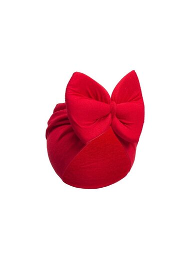 Minizade Baby Double Layer Bow Baby Bonnet & Bandana
