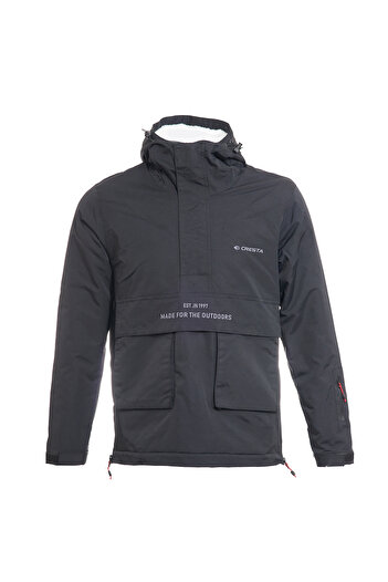 Cresta Siyah Kapüşonlu Polarlı  Kayak / Snowboard / Outdoor Ceket