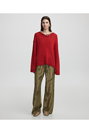 İpekyol Knitwear Piping Appliqued