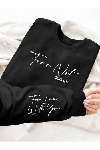 Mythologie Fear Not Sleeve Detail Χειμερινό φούτερ - Μαύρο εμπριμέ Oversize ψηλό λαιμόκοψη