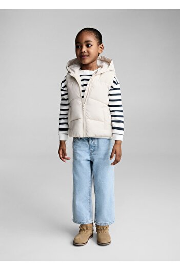 MANGO Baby Hooded quilted vest