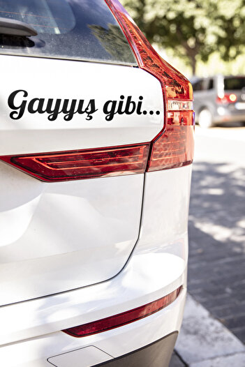 Major Selection Αυτοκόλλητο αυτοκινήτου Like Gayyış Αυτοκόλλητο παραθύρου αυτοκινήτου μαύρο 20 Χ 4 εκ.