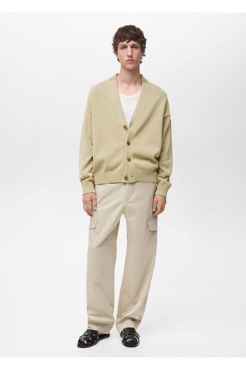 MANGO Man Buttoned Cotton Knit Cardigan