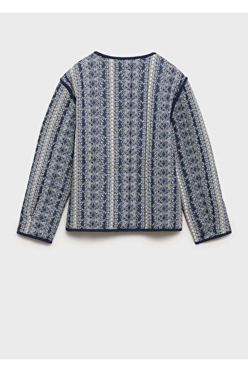 MANGO Kids Patterned quilted jacket