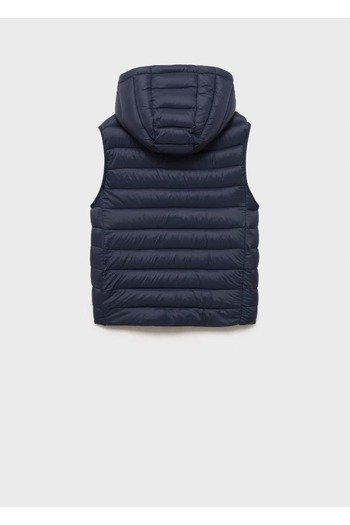 MANGO Kids Hooded quilted vest