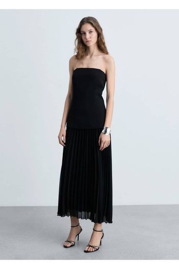MANGO Woman Strapless Dress