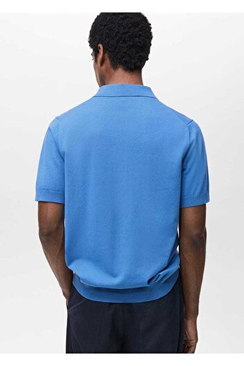 MANGO Man Dünnes Trikot-Poloshirt aus 100 % Baumwolle