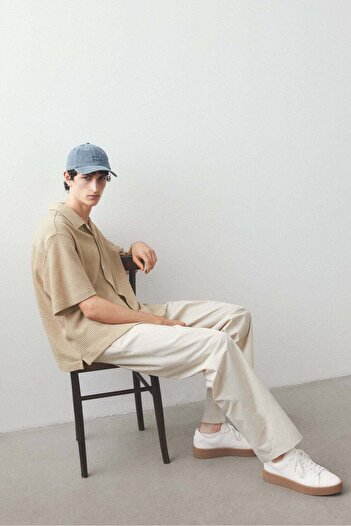 H&M Loose Fit Waffled resort shirt