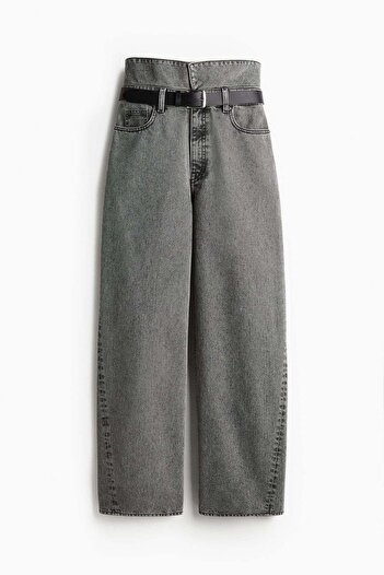 H&M Wide paper bag jeans