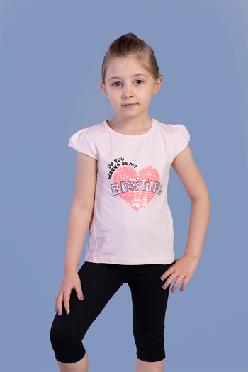 Toontoy Bestie Printed Girl's Tights Embroidered Set