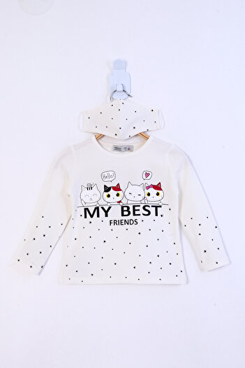 Toontoy Girl - My Best Friends Printed T-Shirt