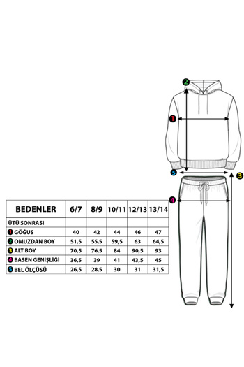 Toontoy Boy's Tracksuit Set - Hooded and Printed